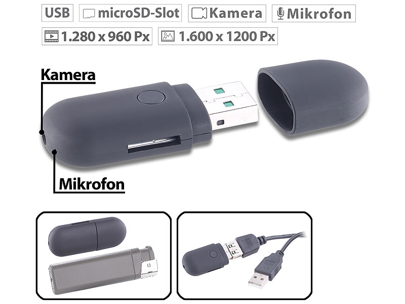; Kameras im Mini-Format mit USB-Anschluss Audio Kameras im Mini-Format mit USB-Anschluss Audio 