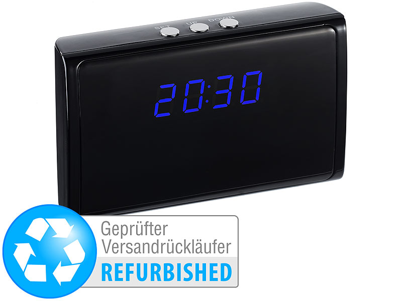 ; Kamera-Uhren mit Fernbedienungen, LED-Displays und Motion Detection 